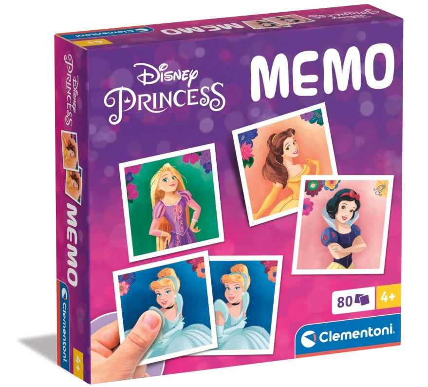 CLEMENTONI - MEMO DISNEY PRINCIPESSE , Gioco Di Memoria E Associazione